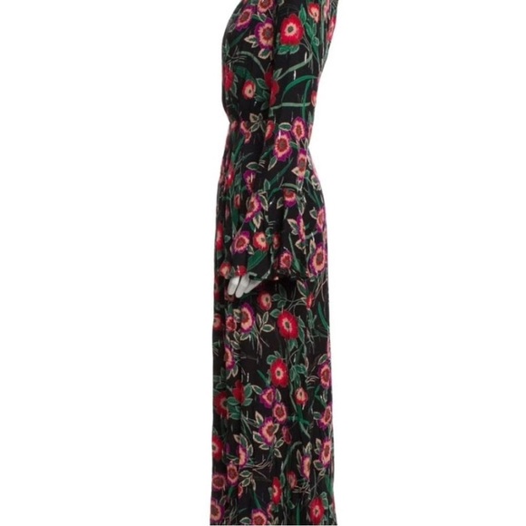 Misa Los Angeles Open Back Floral Maxi Dress NWT SMALL - Picture 3 of 7